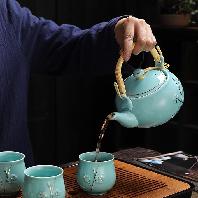 KEYDUACU Japanese Porcelain Gongfu Tea Set, Chinese Asian Style - Image 6