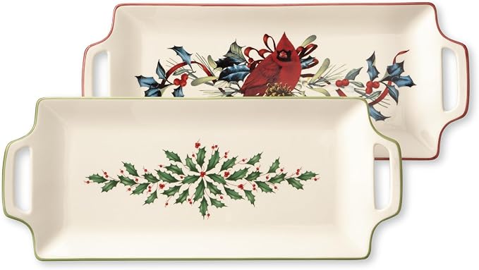 Lenox Holiday Ivory Christmas Porcelain Serving Tray | dishwasher safe | 16.5 - Image 5