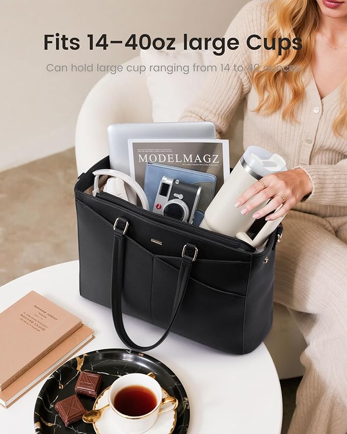 LOVEVOOK Lunch Tote Bag for Women, 3 in 1 Work Bag - Image 5