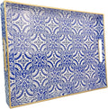 Serving Tray with Handles, Rectangular Decorative Trays by Umisriro