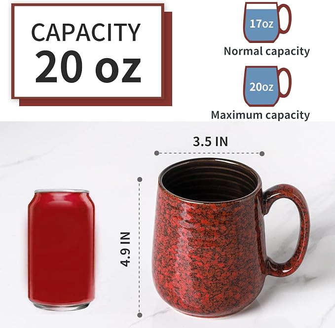 Hasense Large Coffee Mug, Coffee Cup Ceramic - Image 2