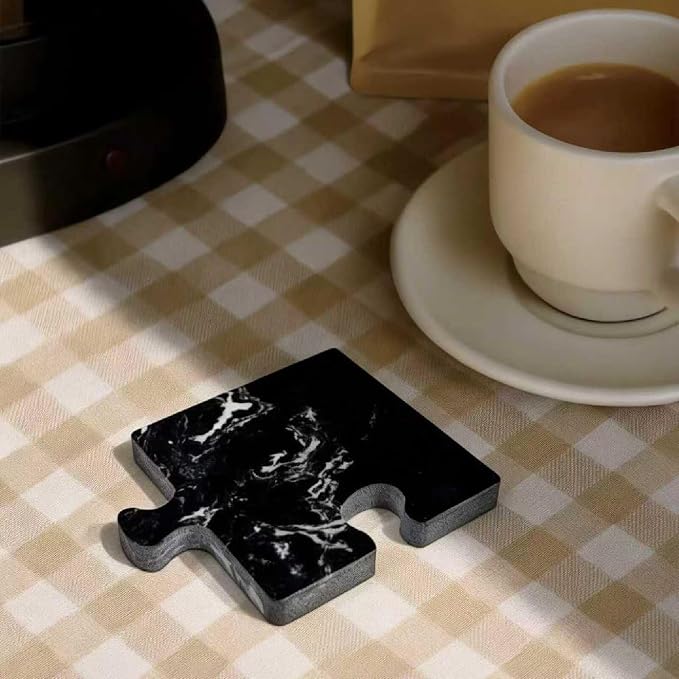 Marble Coasters Set of 4, Marble Modern Insulated Coaster - Image 7