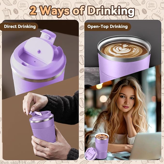 17OZ Travel Coffee Mug Insulated Coffee Cup - Image 8