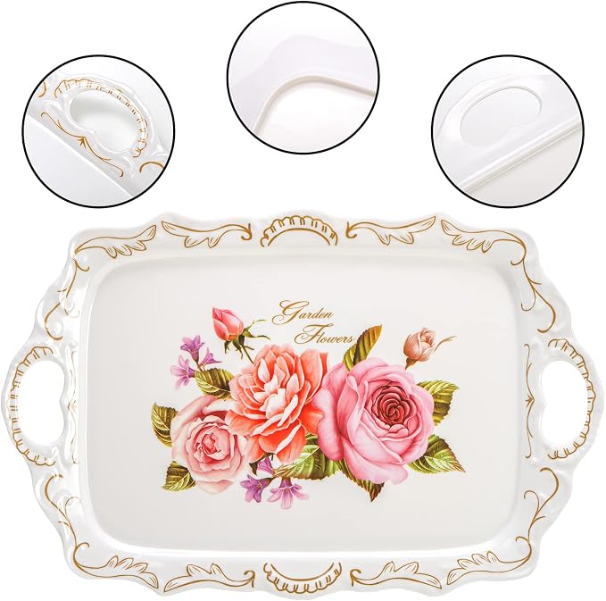 Nicunom 3 Pack Melamine Serving Tray - Image 3