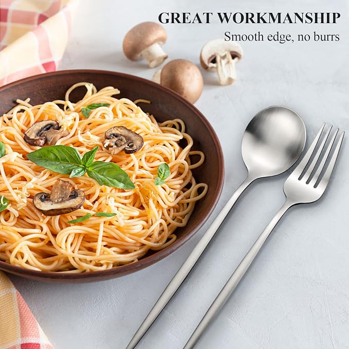 Silverware Set for 6, 30 Piece Flatware Set, Cutlery Tableware set Include - Image 5