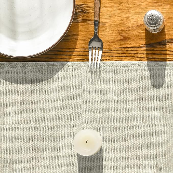 Artoid Mode Beige Table Runner, Seasonal Summer Fall Washable Kitchen Dining - Image 5