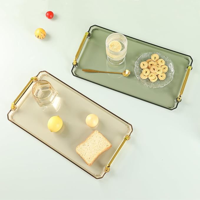 Acrylic Serving Tray with Handles - Image 7