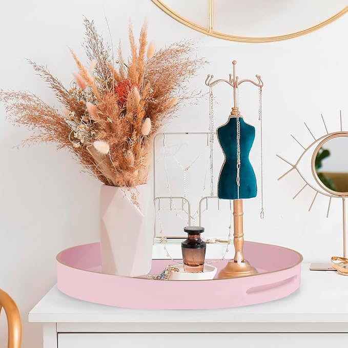 Pink Decorative Serving Tray - Image 2