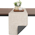 Table Runners 55 Inch Long, Dual-Sided Faux Leather Table Runner | Waterproof by Chitomars