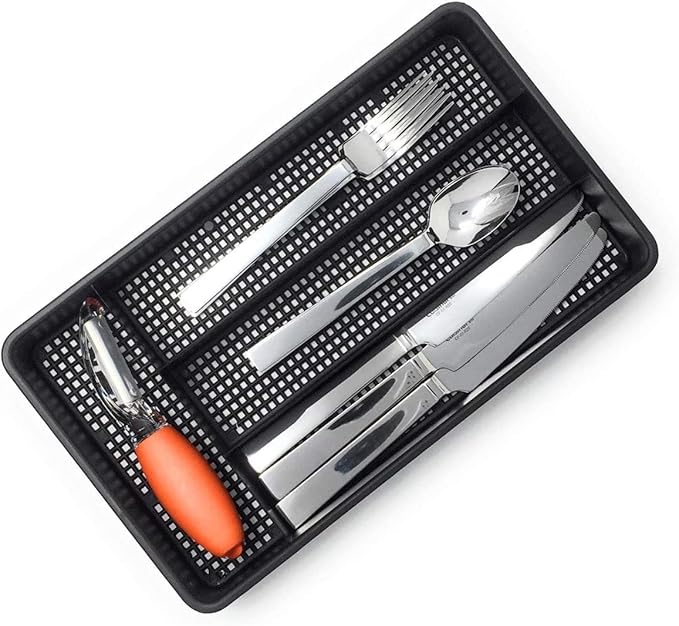 Dial Industries Small Utensil Silverware Kitchen Drawer Organizer, spoons and - Image 5