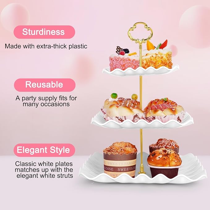 5 Pcs Dessert Table Display Set - Image 5