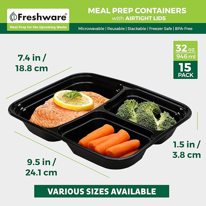 Freshware Meal Prep Containers - Image 4