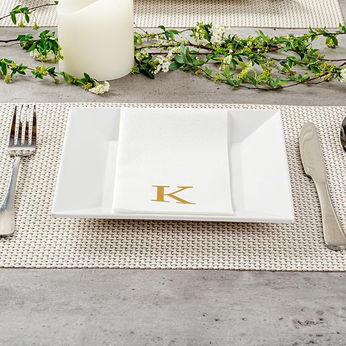 Luxenap 15.8 X 7.9 Inch Linen-Feel Guest Towels, 2000 Lettered Hand Towels - Image 4