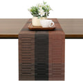 Table Runner 71 Inches Long, Vinyl Woven Farmhouse Table Runners | Washable by Chitomars