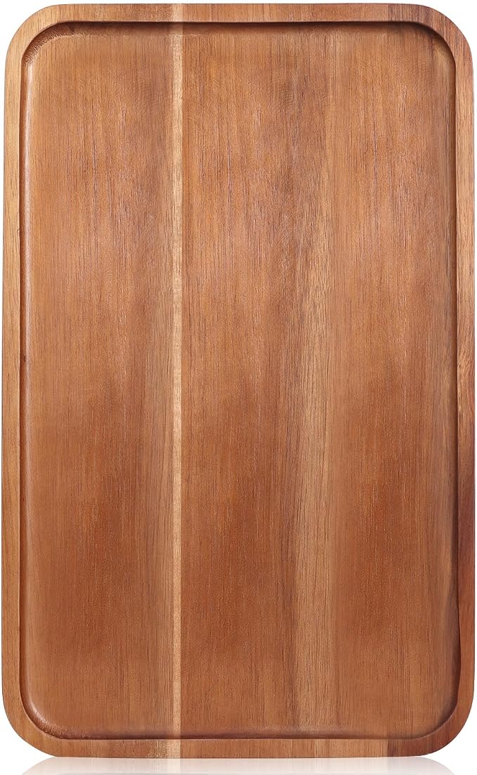 Large Wooden Tray for Party Food Charcuterie Boards Wood Serving Platters | by Ayiaren