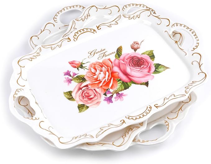 Nicunom 3 Pack Melamine Serving Tray - Image 8