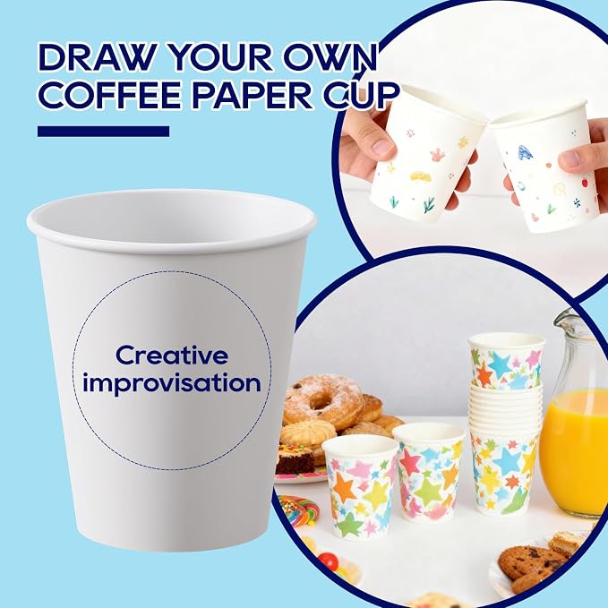 LITOPAK 400 Pack 8 oz Disposable Paper Coffee Cups, and Events - Image 6