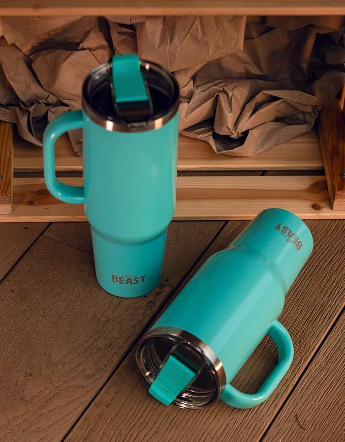 Beast 50 oz Tumbler with Handle Stainless Steel Vacuum Insulated Coffee Ice Cup - Image 2