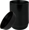 Edge Collection Black Plastic Party Bowls Premium heavyweight Elegant by PLASTICPRO