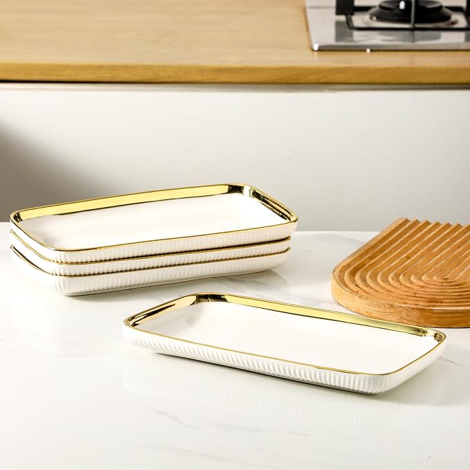LETAOTAO Serving Platters, Ceramic Serving Platters Set of 4, 12 Inch - Image 7