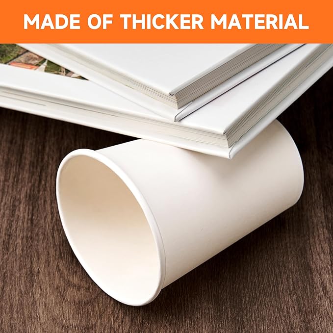 METAPRINT 1000 Pack 8 oz Disposable Paper Cups, Paper Coffee Cups 8 oz - Image 4