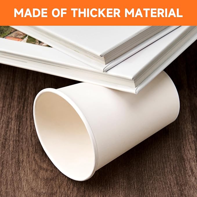 METAPRINT Disposable Paper Cups 12 oz, 12 oz Paper Coffee Cups, Thickened Design - Image 5