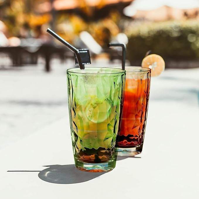 16 oz Plastic Tumblers Drinking Glasses, Outdoor&Indoor, Dishwasher Safe - Image 6