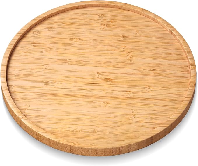VERTORGAN Bamboo Serving Tray, 9.8 Inch Trays, Home Decor | Coffee Table Tray by VERTORGAN