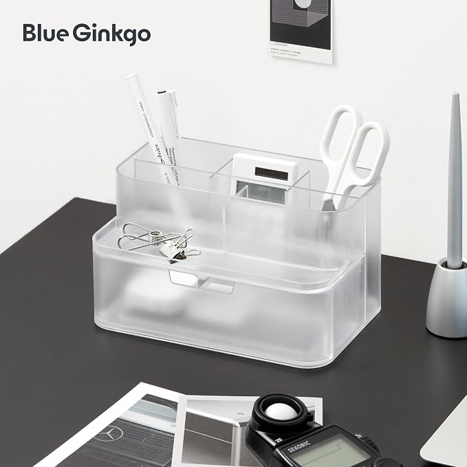 BLUE GINKGO Compact Desk Organizer, Transperent, Made in Korea | 5 - Image 5
