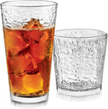 Libbey Yucatan Textured Tumbler & Rocks Drinking Glasses Set of 16 | Jumbo by Libbey