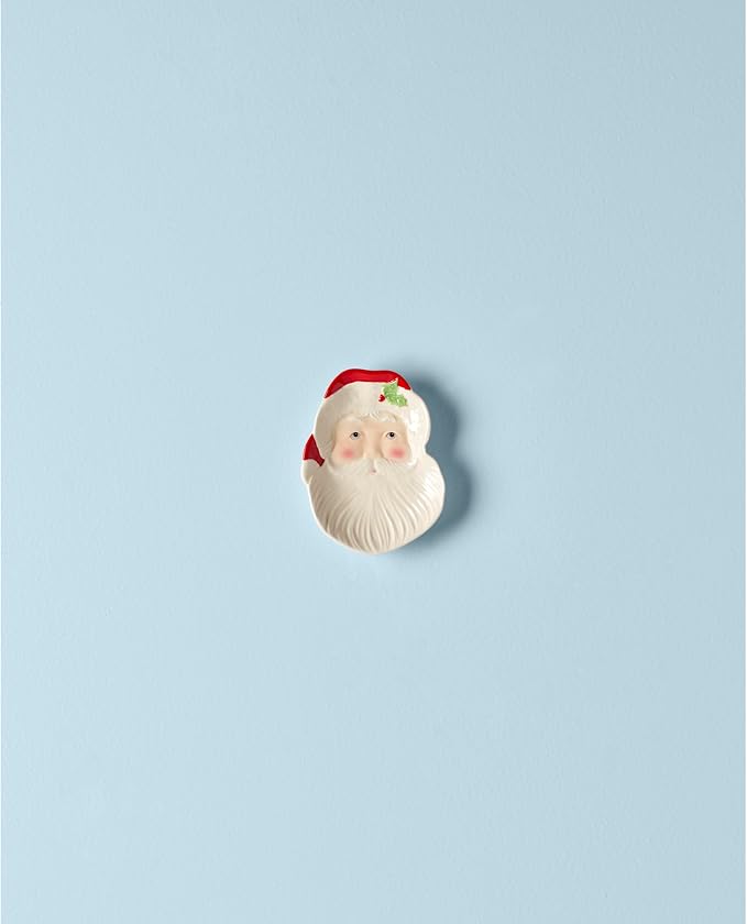 Lenox Hosting the Holidays Santa Porcelain Christmas Spoon Rest | dolomite and - Image 2