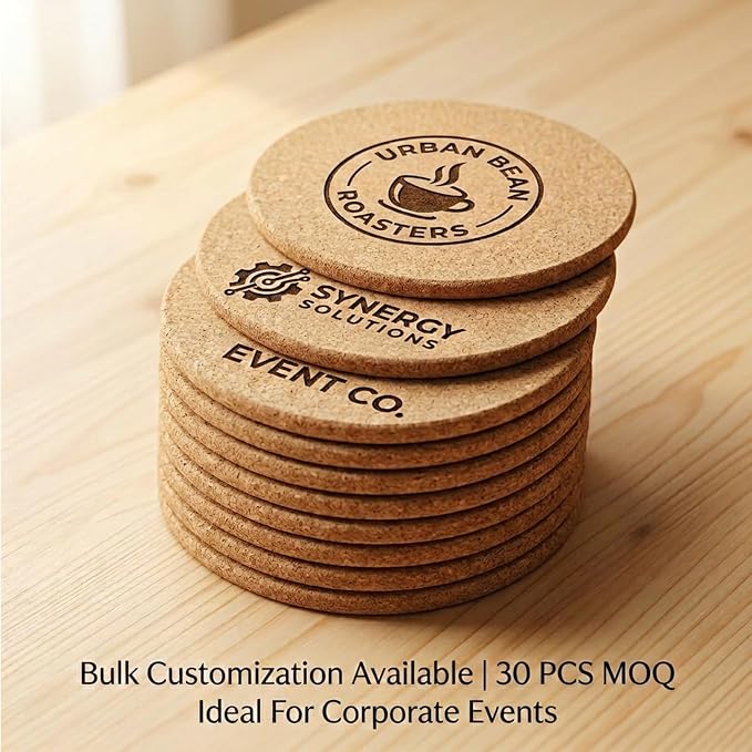 Personalized Cork Coasters – Custom Drink Coasters - Image 6