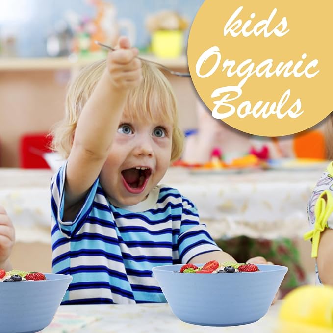 Wheat Straw Bowl Sets, Microwave and Dishwasher Safe Bowls, Kitchen Bowls - Image 4