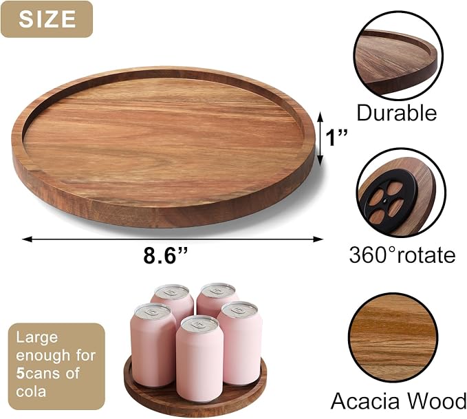 VERTORGAN Lazy Susan Bamboo Organizer - Image 6