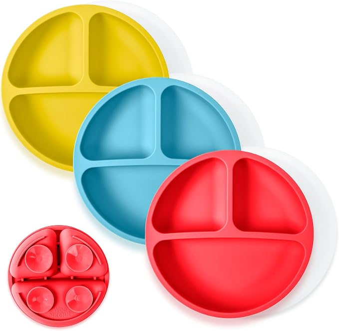WeeSprout Suction Plates with Lids by WeeSprout