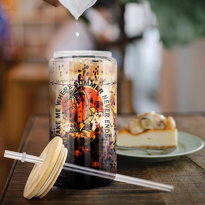 AGH 16OZ Snow Globe Glass Tumbler, 8 Pack Sublimation Glass - Image 5