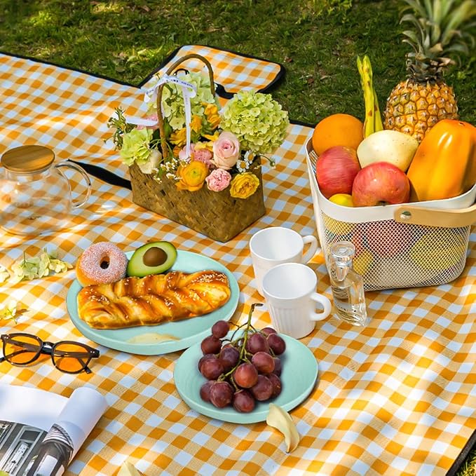 Wheat Straw Dinnerware, Wheat Straw Plates and Bowls Sets Dishwasher Safe - Image 3