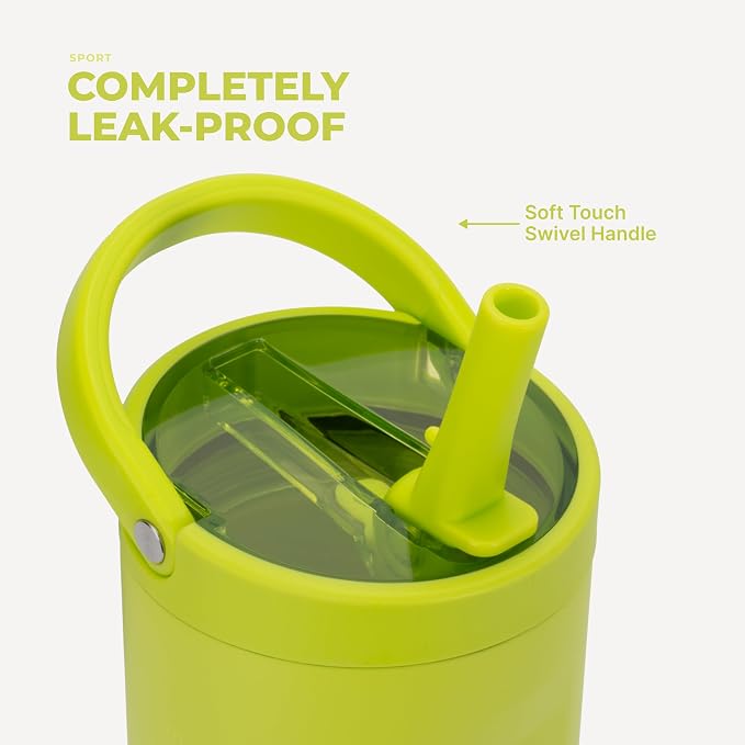 HydroJug Sport 40 oz Insulated Stainless Steel Water Bottle, Lemon Lime - Image 4
