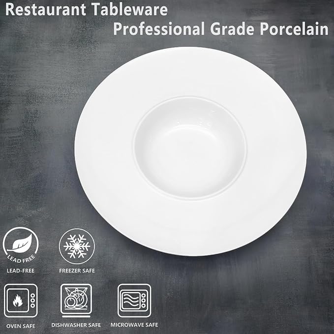 Ceramics Rimmed Soup Bowls 8.6 oz, Pasta plates - Image 5