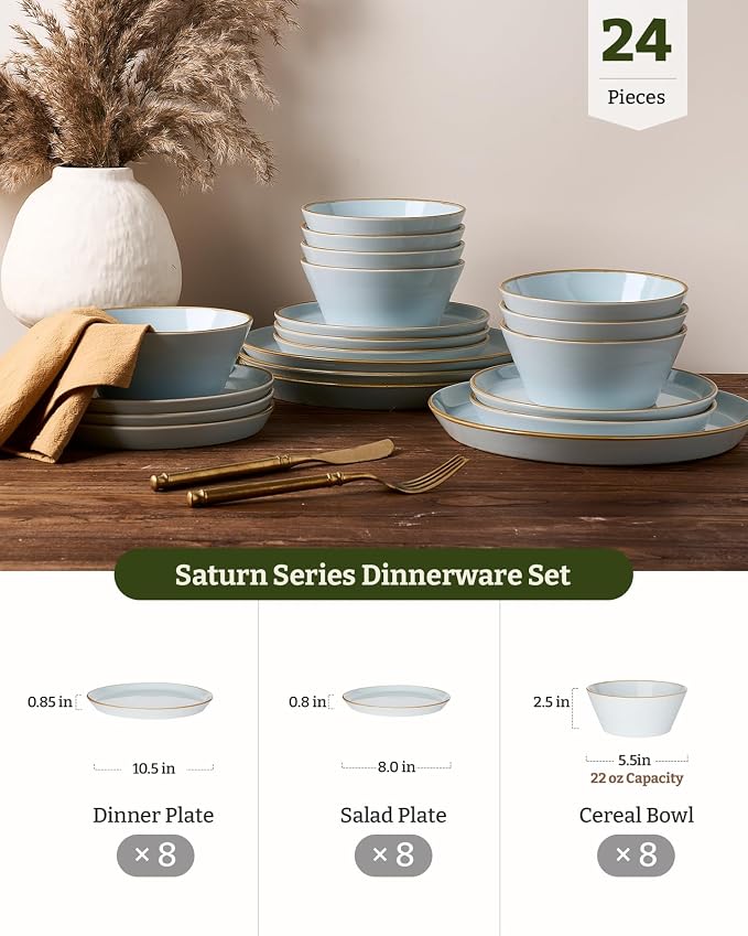 Famiware Saturn Stoneware Dishes Dinnerware Set - Image 4