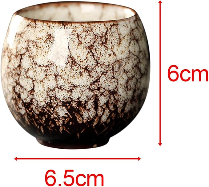 3X Ceramic Mug Tea Set Cups Chinese Cup Coffee Cup Handmade Handleless Ceramics - Image 3
