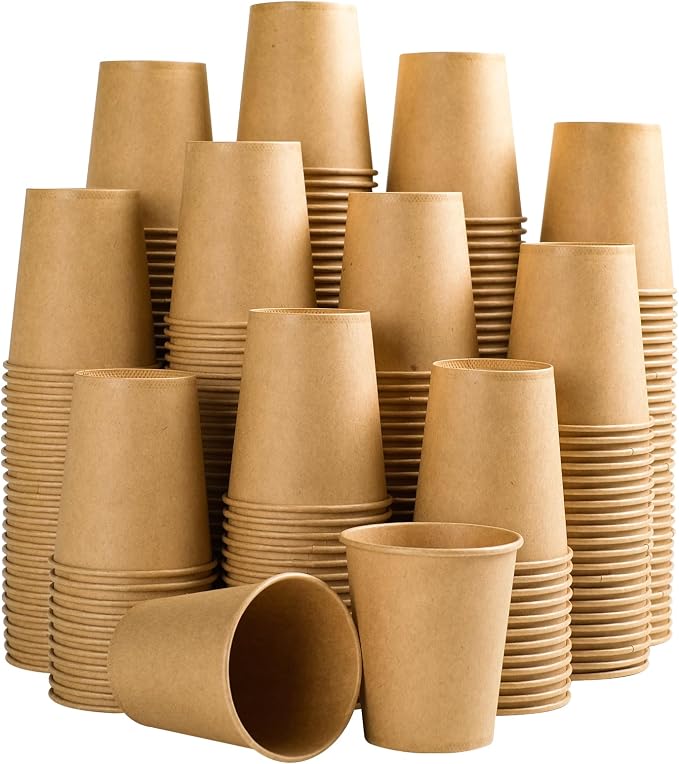Clawsoff 300 Pack 5 oz Paper Cups Disposable Kraft Mouthwash Cups Small | by BuyNow