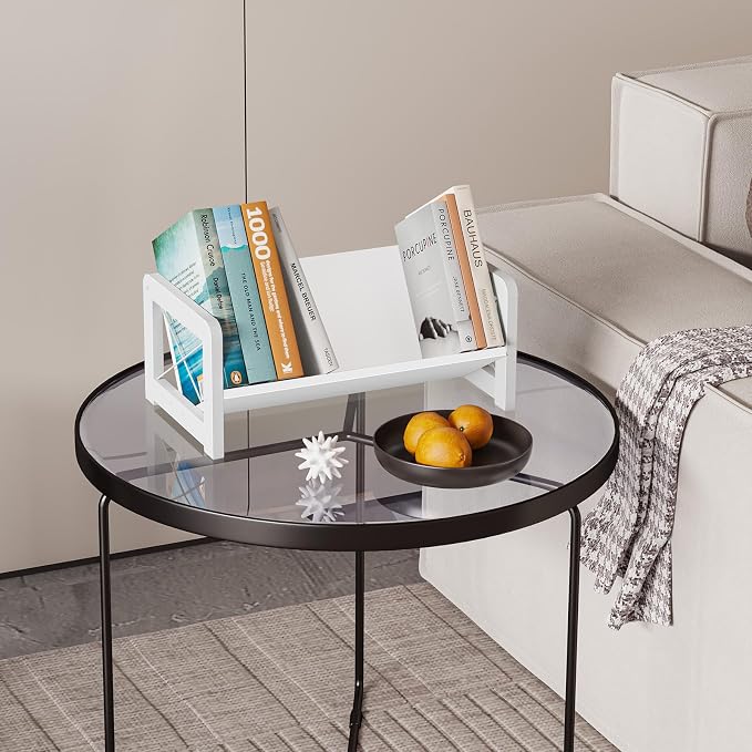ELITEROO Mini Bookshelf for Desk, Desktop Bookcase, Single Cookbook Shelf - Image 9