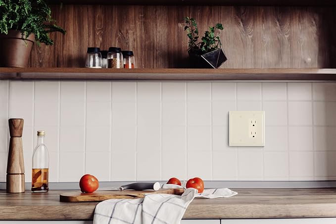 Modern Edge Decorative Wall Plate Switch Plate Outlet Cover, Durable Solid Zinc - Image 7