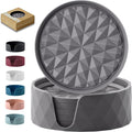 Silicone Drink Coasters Set of 6, Desk Cup Coaster | Prevents by Wingcases
