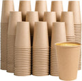 BYSNOW 1000 Pack 12 oz Kraft Paper Cups, Disposable Coffee Hot Water Cups | by BYSNOW