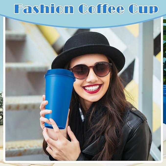 FillTouch 12 Pcs 16 oz Reusable Coffee Cups - Image 6