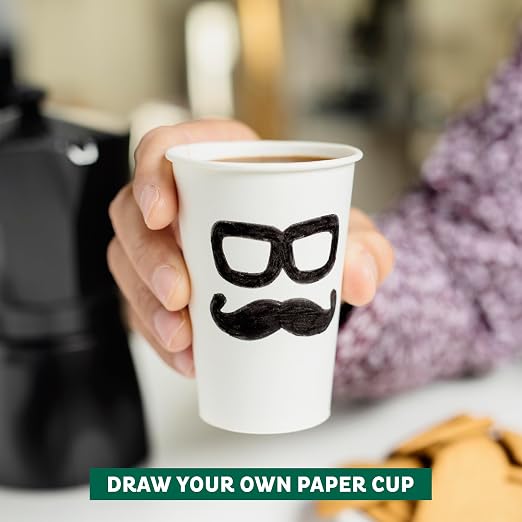 Freshware Coffee Cups 12 oz Disposable Paper Cups - Image 6