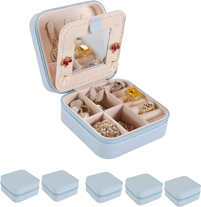 KElofoN Travel jewelry case Travel jewelry box Travel Jewelry Organizer Small by KElofoN