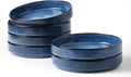 famiware Star 8.25" Pasta Bowls Set of 6, Bowl Plates, Nebulas Blue | Microwave by Famiware